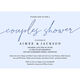 Chic Foil Couples Shower Invitations Image 1 of 8